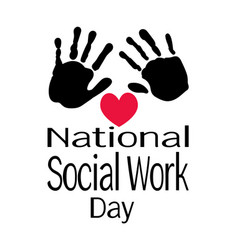 National Social Work Day Symbolic Handprints