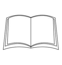 Narative Book Icon Outline Style