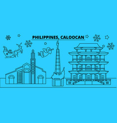 Philippines Caloocan Winter Holidays Skyline