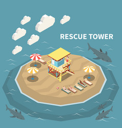 Beach Lifeguards Isometric