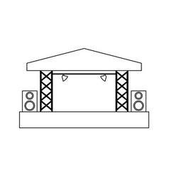 Music Festival Stage Icon