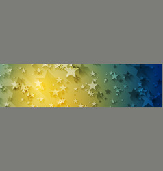 Blue And Yellow Abstract Starry Background