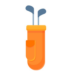 Golf Stick Bag Icon Cartoon Style