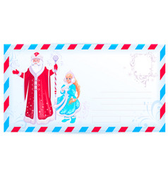 Russian Santa Claus And Snow Maiden Design