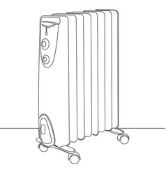 Continuous Line Drawing Electronic Oil Heater