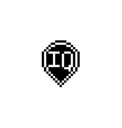 Iq Pixel Art Initial Logo