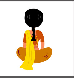 Indian Women Character Design Women Sitting