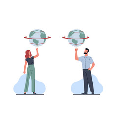 Global Business Concept Business Man And Woman