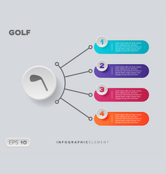 Golf Infographic Element