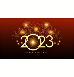 2023 Happy New Year Text Typography Design