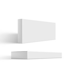 3d White Box Package Mockup Isolated