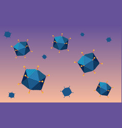 Adenovirus Structure Diagram On White Background