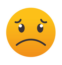 Emoji Slightly Frowning Face Icon Colorful Design