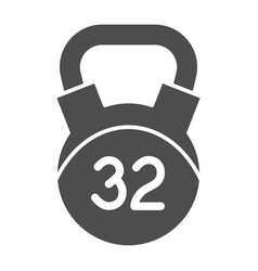 32 Kg Weight Solid Icon Kettlebell