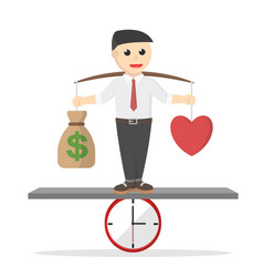 Businessman Time Work And Life Balance Design