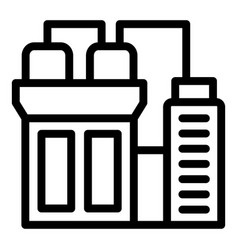 Ecology Factory Icon Outline Industry