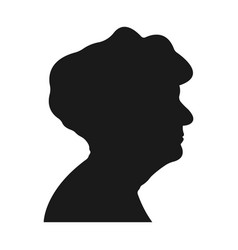 Silhouette Of An Elderly Woman4