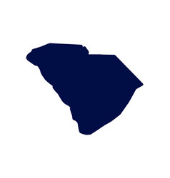 Us State Map South Carolina Silhouette Symbol