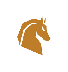 Animal Horse Head Geometric Creative Logo