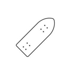 Cruiser Skateboard Line Outline Icon