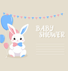 Baby Shower Or Gender Party Card Invitation