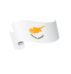 Cyprus Flag On A White