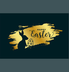 Happy Easter Festival Background In Golden Theme