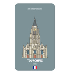 Saint Christopher Church In Tourcoing France