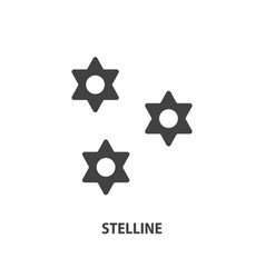 Stelline Glyph Icon Italian Pasta Symbol