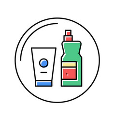 Household Chemicals Department Store Color Icon