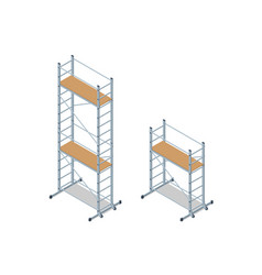 Isometric Scaffolding Frame Labor Risks