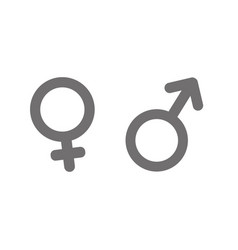 Male And Female Sign Gender Symbol Isolated