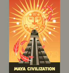 Maya Civilization Vertical Poster