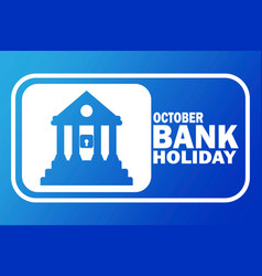 October Bank Holiday Template Design