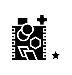 Shape Sorting Glyph Icon