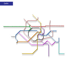 3d Isometric Map Of The Delhi Metro Subway