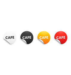 Cafe Tag Cheap Eatery Or Diner Sign Round