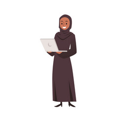 Successful Arab Muslim Business Woman Flat