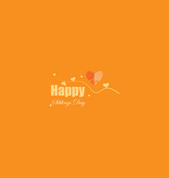 Happy Siblings Day Orange Background