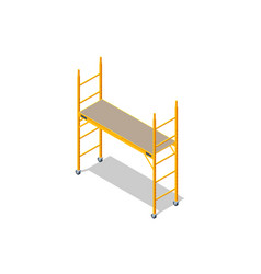 Isometric Scaffolding Frame Labor Risks