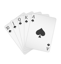 Playing Cards - A Poker Hand Consisting Of Royal