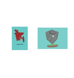 Bangladesh Map And Shape Box