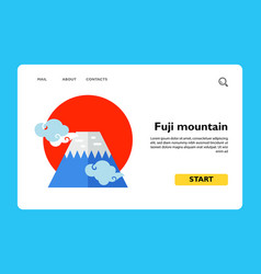 Fuji Mountain Flat Icon