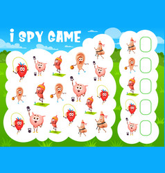 I Spy Game Cartoon Funny Human Organs Characters