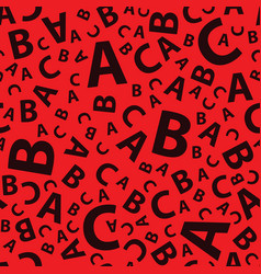 Red Abc Letter Background Seamless