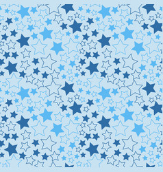 Starry Sky Blue Star Seamless Pattern Decorative