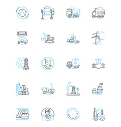 Noise Pollution Linear Icons Set Decibels