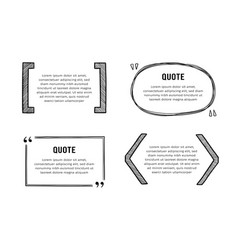 Quote Box Sketch Text Frame Set