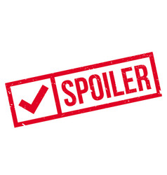 Spoiler Rubber Stamp