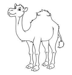 Camel Cartoon Animal Bw